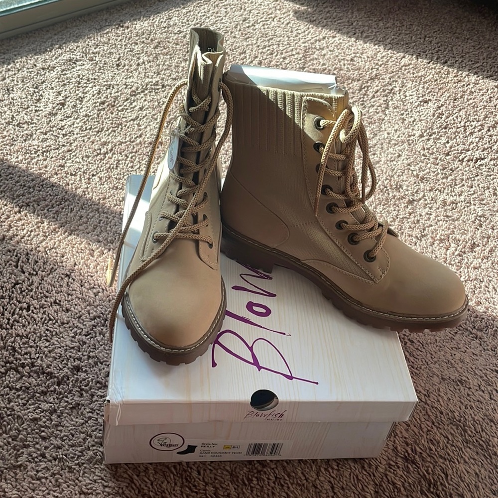 Blowfish Malibu Reilly Lace Up Combat Boot NIB